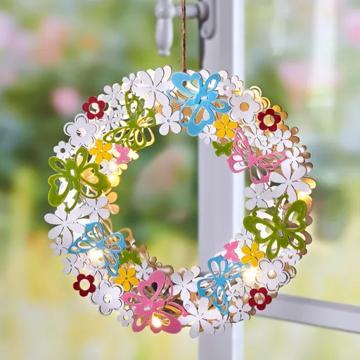 Coroniță cu fluturi LED Casa Bonita