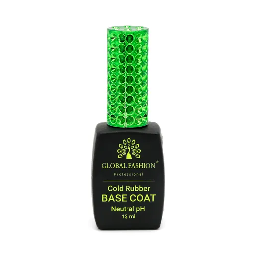 Base Coat Cold Rubber, Global Fashion, Neutral PH, 12 ml, Transparent, TPO Free