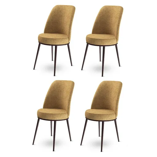 Set de scaune de sufragerie Dexa Cappuccino andBrown, 2 buc., cafeniu, 4 buc