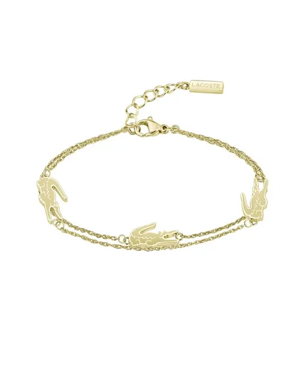 Lacoste Brățară dublă placată cu aur pentru femei 2040470