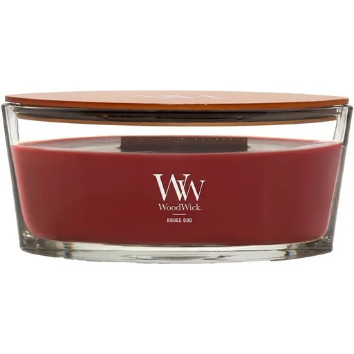 Lumânare parfumată WoodWick Rouge Oud, 453 g