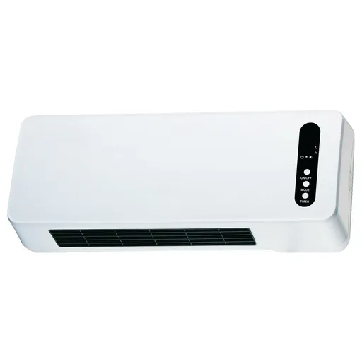 Aeroterma ceramica de perete ELITE EHH-1389, 2000W, Afisaj LCD, Timer, Alb