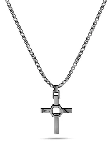 Police Colier stilat pentru bărbați Crossed Out PEAGN2211312