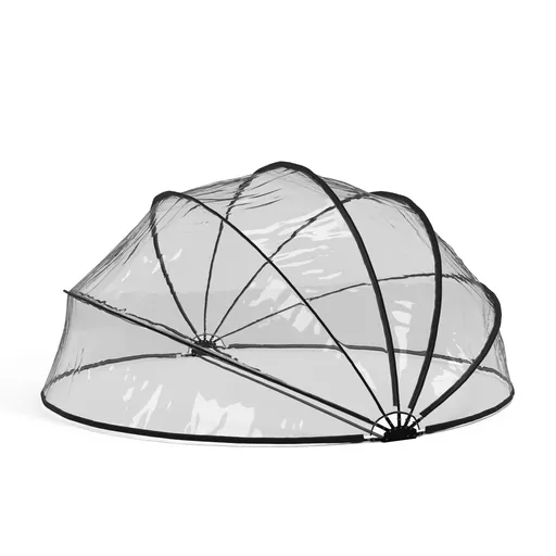 Blumfeldt ArmadilloShade foișor pentru piscină, Rotund, Fibră de sticlă, Protecție UV, Transparent