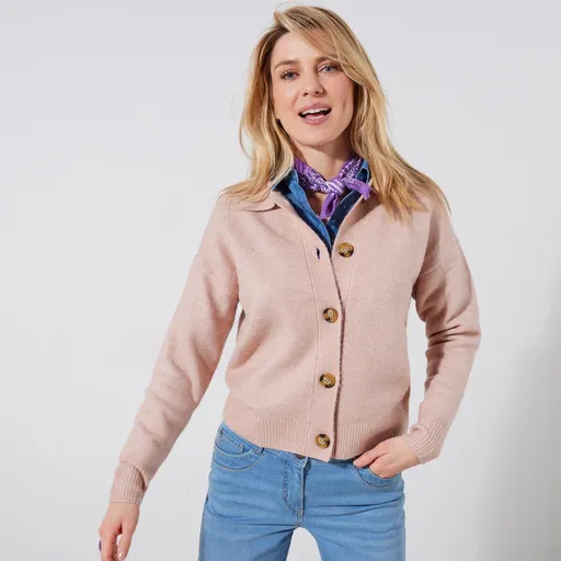 Pulover cu guler înalt, confecționat din poliester reciclat