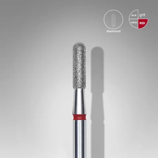 Capat freza diamant Staleks Expert cilindric rotunjit fina 2.3 mm - 417