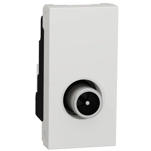 Priza TV tata, individuala 1 modul Schneider Noua Unica NU346118, alb