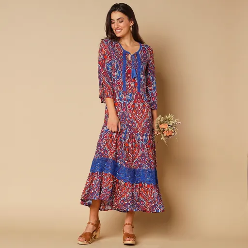 Rochie lungă imprimată