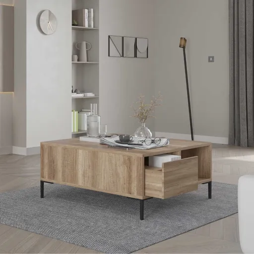 Masuta de cafea, Hanah Home, Shp-660-Tt-1, 90x42x90 cm, Grej