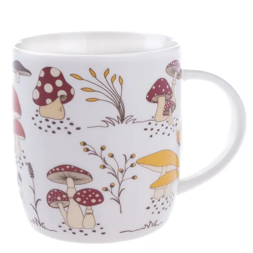 Cană de porțelan Ciuperci, 370 ml