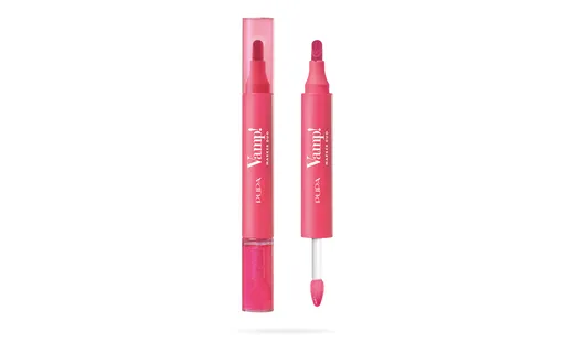PUPA Milano Fix și luciu de buze cu ulei 2in1 Vamp! (Marker Duo) 4 ml 006 Dragon Fruit