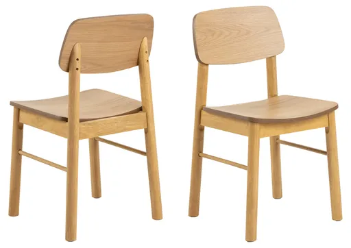 Scaun Barlow, Actona, 44x47.5x80 cm, MDF, stejar mat