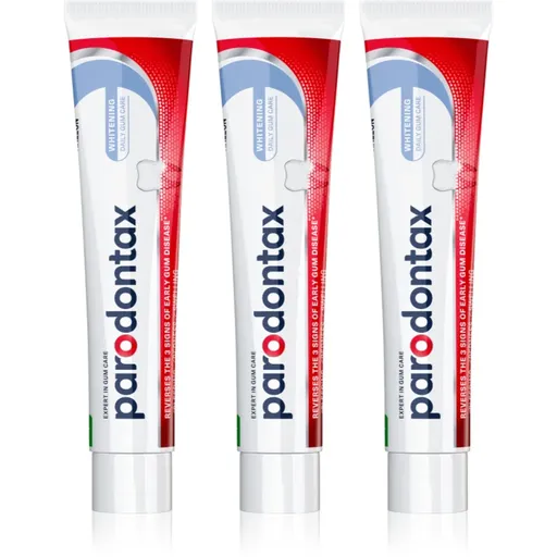 Parodontax Whitening pasta de dinti pentru albire impotriva sangerarii gingiilor 3x75 ml