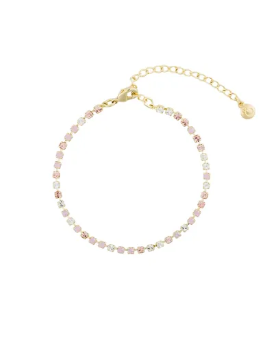 Preciosa Brățară tennis placată cu aur, cu cristal ceh Preciosa Skyline Spotlight 2619Y69