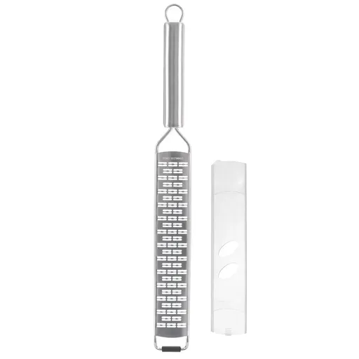 Râșniță de brânză plată din oțel inoxidabil cu mâner