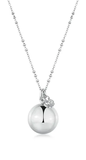 Brosway Colier lung din oțel cu clopoțel Trifoi Chakra BHKN154