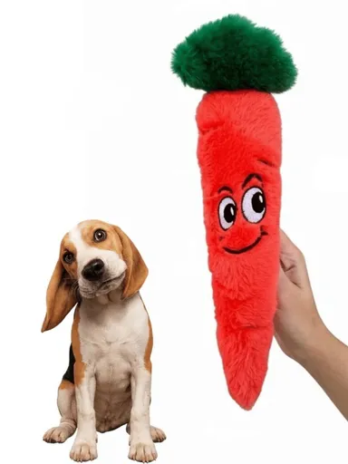 Jucărie pentru câini, Paws & Whiskers, Havhav 1004, 100% MATERIAL TEXTIL PLUȘOS, Portocaliu