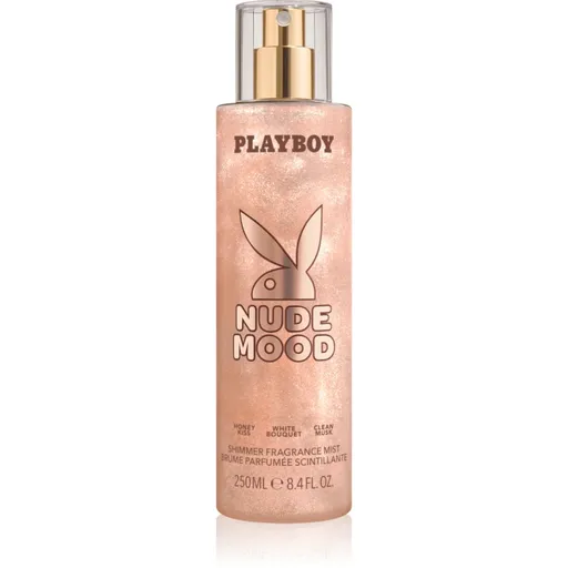 Playboy Nude Mood spray pentru corp cu particule stralucitoare pentru femei 250 ml
