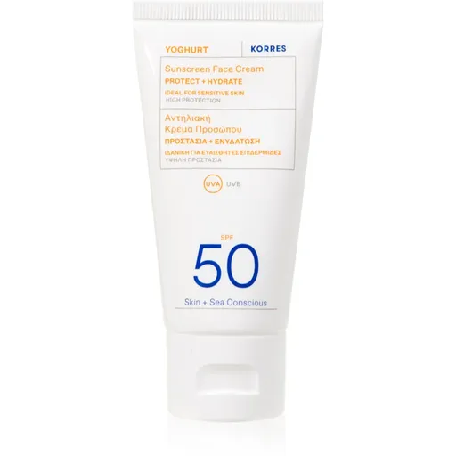 Korres Yoghurt Sunscreen crema de soare pentru fata cu efect de hidratare SPF 30 50 ml