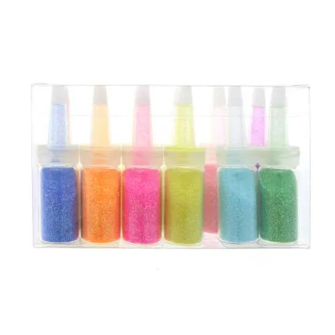 Set 12 Decoratiuni Unghii, Global Fashion, Sclipici, Multicolor