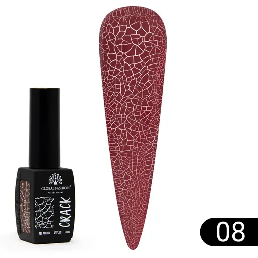 Oja semipermanenta CRACK cu efect de craquelure 8 ml, 08