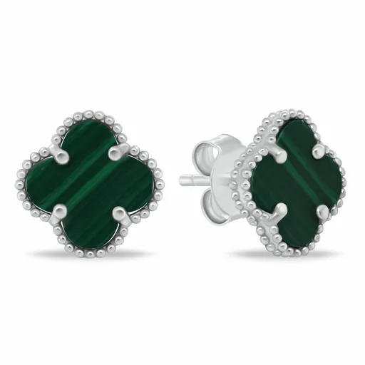 Brilio Silver Cercei din argint sofisticați, în formă de Trifoi EA1157WG