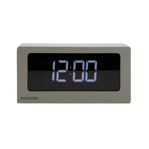 Ceas de masă digital Karlsson KA5868WG, 25 x 12,5 x 7 cm, gri