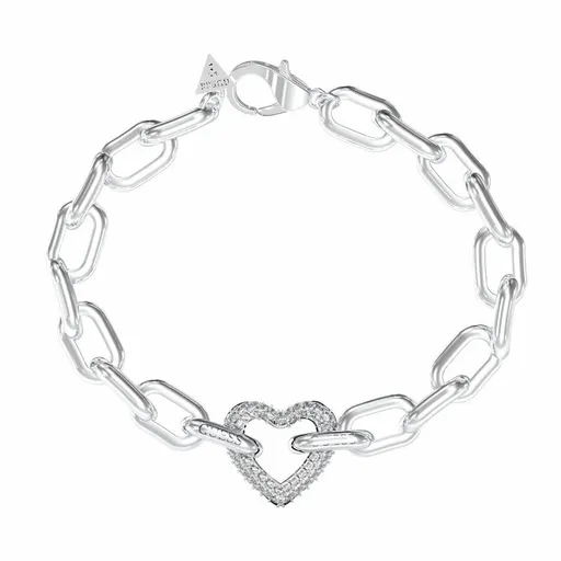 Guess Brățară distinctivă din oțel Inimă Beloved JUBB05016JWRH 18.5 cm