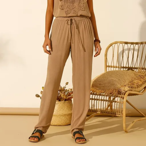 Pantaloni creponați Airy