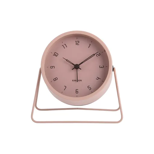 Ceas cu alarmă Karlsson 5952PI de design 13 cm, roz, roz