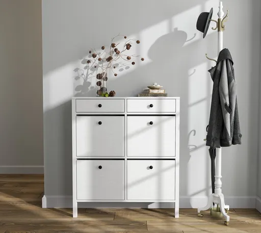 Pantofar, Hanah Home, FRN-20049, 101x114x28.5 cm, Maro/Alb