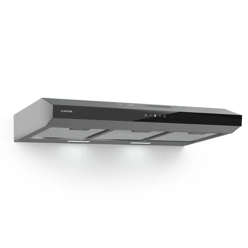 Klarstein Contempo Neo, hotă, sub dulap, recirculare, 175 m³/h, SenseControl, control tactil integrat, oțel inoxidabil / sticlă acrilică