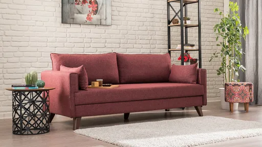 Canapea 3 locuri, Atelier del Sofa, 825BLC1516, Rosu claret