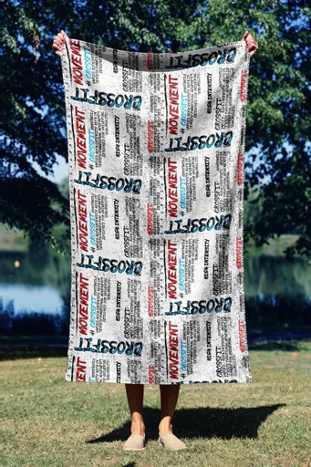 Prosop de plaja, L'essentiel Maison, Crossfit Sport 70, 70x130 cm, Multicolor