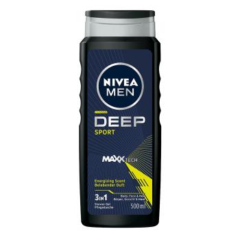 Nivea Gel de duș pentru față, corp și păr pentru bărbați Deep Sport Men (Body, Face & Hair Shower Gel) 500 ml