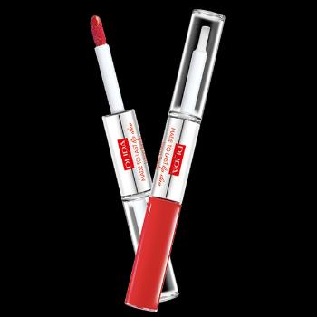 PUPA Milano Ruj lichid cu persistenșă îndelungată (Made To Last Lip Duo (Liquid Lip Colour) 2 x 4 ml 001 Hot Coral