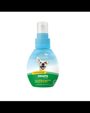 TROPICLEAN Fresh Breath Oral Care Drops for Dogs 65ml Picaturi ingrijire orala caini