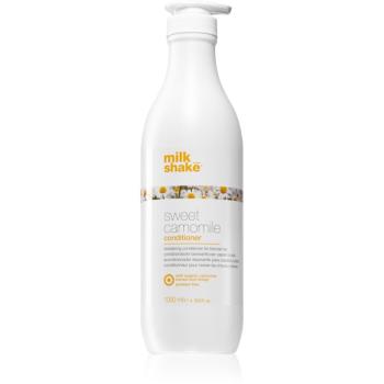 Milk Shake Sweet Camomile balsam hranitor pentru par blond fără parabeni 1000 ml