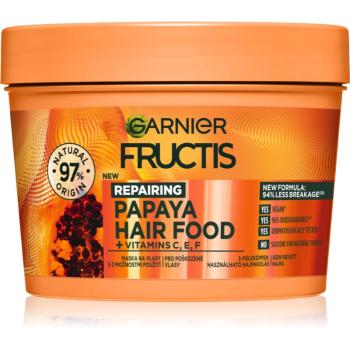 Garnier Fructis Papaya Hair Food mască regeneratoare pentru părul deteriorat 400 ml