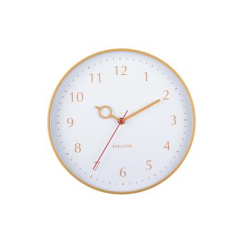 Karlsson 5992YE ceas de perete design galben, dia.30 cm