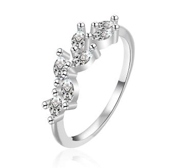 Agato Inel din argint sclipitor cu zircon AGT-R42W 56 mm