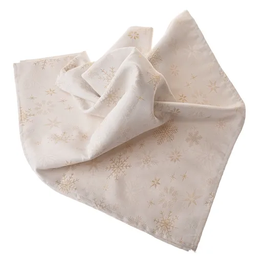 Fată de masă de Crăciun impermeabilă Mix de fulgi,140 x 140 cm