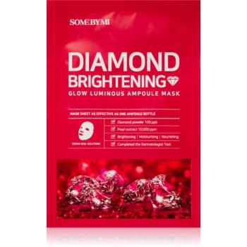 Some By Mi Glow Luminous Red Diamond Brightening mască textilă iluminatoare 25 g