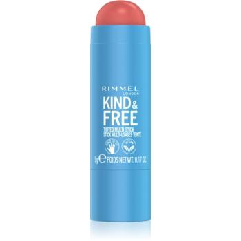 Rimmel Kind & Free machiaj multifuncțional pentru ochi, buze și față culoare 001 Caramel Dusk 5 g