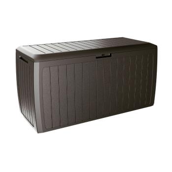 Cutie de depozitare pentru grădină Boxe Board maro, 290 l, 116 cm