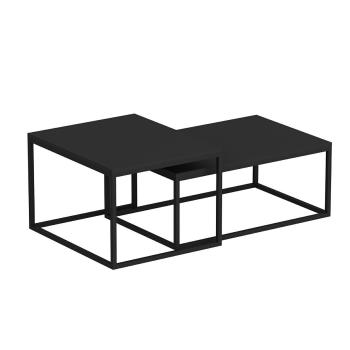 Leka Black masă pliabilă, 2 buc