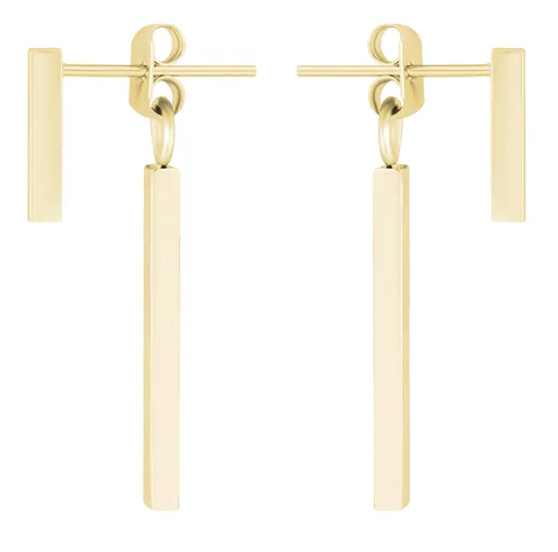 Troli Cercei din oțel placat cu aur Alungiți