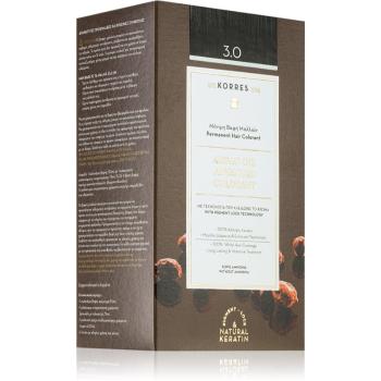 Korres Argan Oil Culoare permanenta pentru par cu ulei de argan culoare 3.0 Dark Brown 50 ml