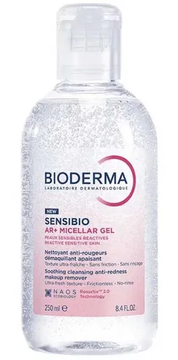 Bioderma Gel micelar de curățare pentru ten sensibil Sensibio AR+ (Gel Micellaire) 250 ml