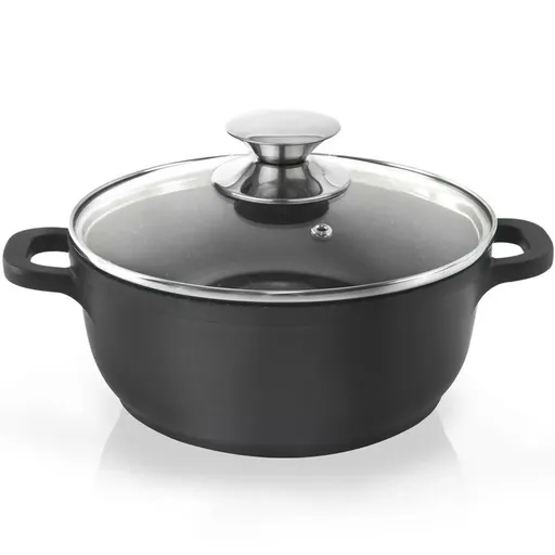 Oală Orion cu capac din sticlă Grande, diametru 20cm, 2,3 l